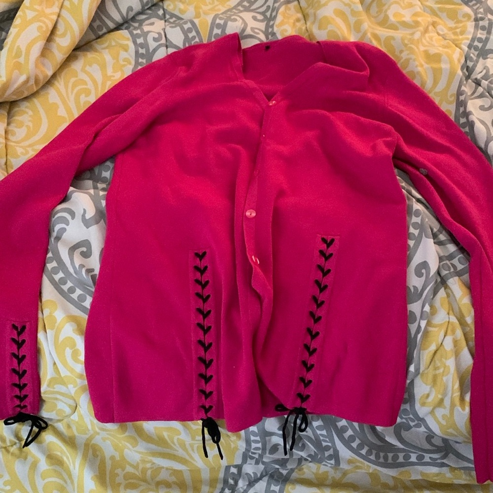 Pink cardigan